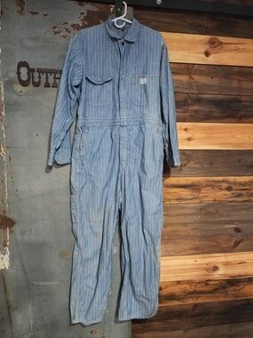 Vintage Big Mac Herringbone Sanforized Cotton Coveralls